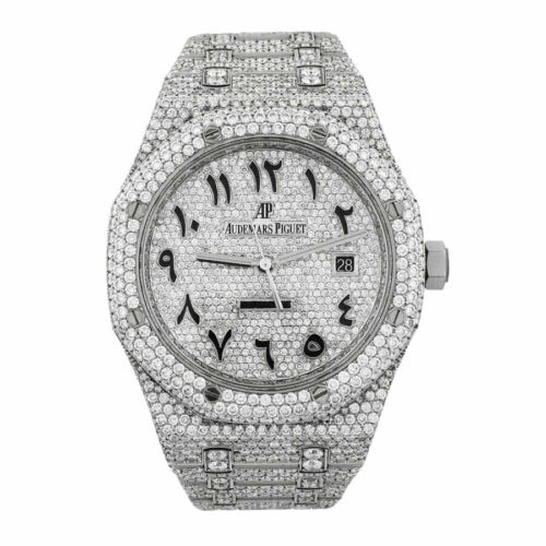 Audemars Piguet Royal Oak Iced Out 15400ST.OO.1220ST.02 Authentic Super Clone 1:1 Replica Watch | V-UNION