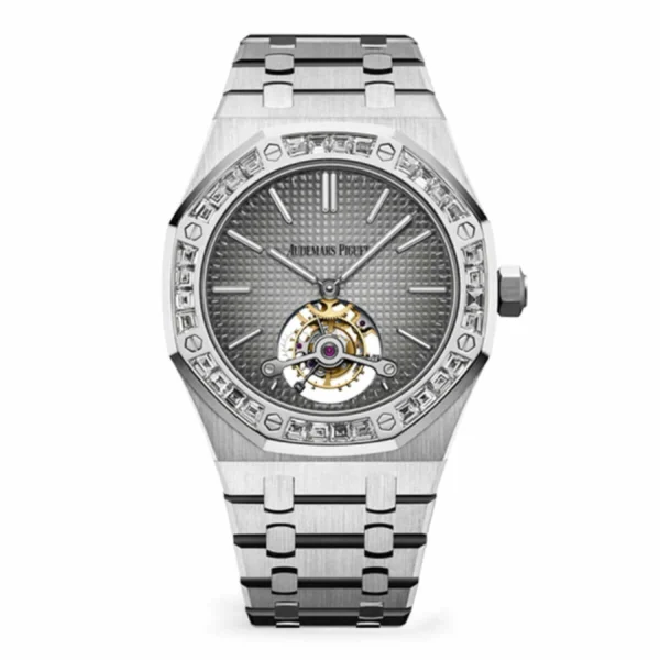 AP-Extra-Diamond-Plat-Replica1.webp Audemars Piguet Royal Oak Tourbillon Extra-Thin 26510PT.OO.1220PT.01 Platinum Diamond Handcrafted Super Clone 1:1 Replica Watch | V-UNION