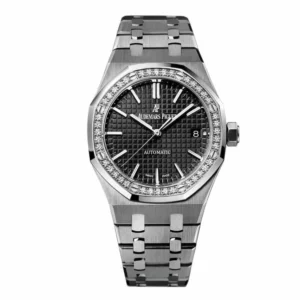 Audemars Piguet Royal Oak 15451ST Diamond Bezel Silver Dial Super Clone 1:1 Replica Watch | V-UNION