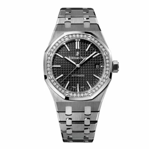 Audemars Piguet Royal Oak 15451ST Diamond Bezel Silver Dial Super Clone 1:1 Replica Watch | V-UNION