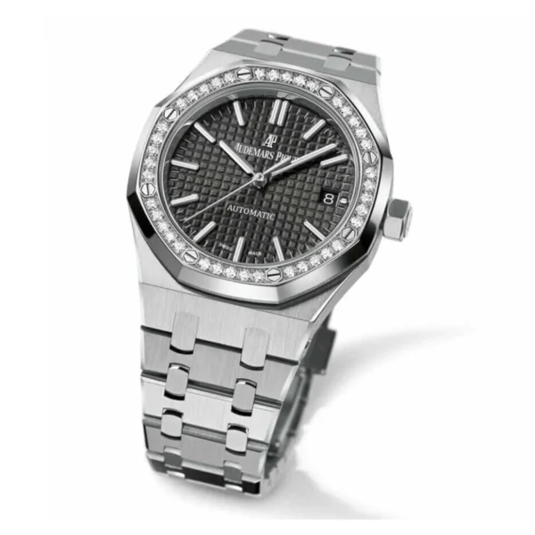 Audemars Piguet Royal Oak 15451ST Diamond Bezel Silver Dial Super Clone 1:1 Replica Watch | V-UNION