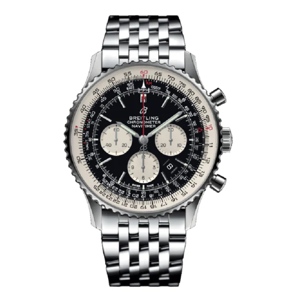 Breitling-Navitimer-B01-Black-Replica-1.webp Breitling Navitimer B01 Chronograph AB0121211B1A1 Black Dial Super Clone 1:1 Replica Watch | V-UNION