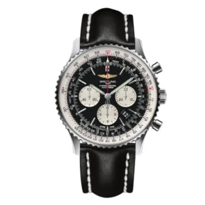 Breitling-Navitimer-B01-Leather-Replica.webp Breitling Navitimer B01 Chronograph 46 AB0127211B1X1 Black Dial Signature Super Clone 1:1 Replica Watch | V-UNION