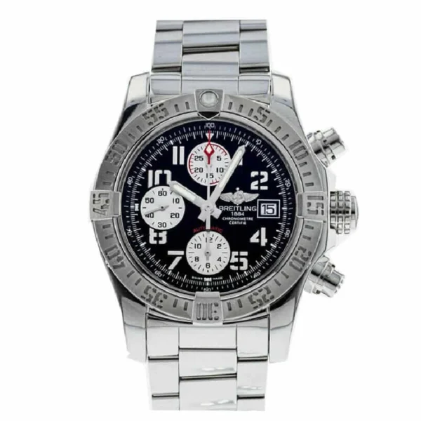 Breitling-Super-A13370-Replica3.webp Breitling Super Avenger II A13370 Black Dial Super Clone 1:1 Replica Watch | V-UNION