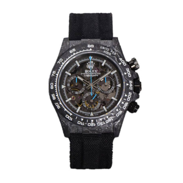 DIW-Daytona-Skeleton-Dial-in-Carbon-with-Blue-Hands-on-Black-Nylon-Strap-1-.jpg Rolex Super Clone 1:1 Replica Watch | V-UNION