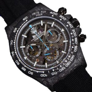 DIW-Daytona-Skeleton-Dial-in-Carbon-with-Blue-Hands-on-Black-Nylon-Strap-1-1.jpg Rolex Super Clone 1:1 Replica Watch | V-UNION