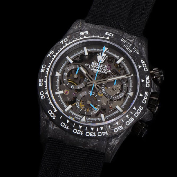 DIW-Daytona-Skeleton-Dial-in-Carbon-with-Blue-Hands-on-Black-Nylon-Strap-1-7.jpg Rolex Super Clone 1:1 Replica Watch | V-UNION
