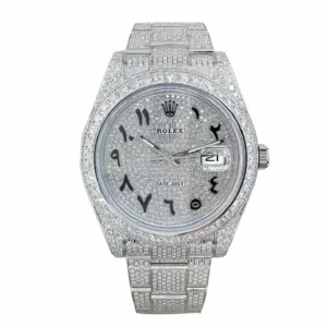 Rolex-Datejust-116300-White-Gold-Diamond-Arabic-Dial-Iced-Out-Replica-1.webp Rolex Datejust 126300 Iced Out Arabic Dial Super Clone 1:1 Replica Watch | V-UNION