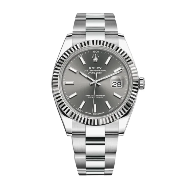 Rolex-Datejust-Grey-Dial-Replica.webp Rolex Datejust 126334 Rhodium Dial Super Clone 1:1 Replica Watch | V-UNION