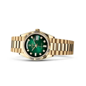 Rolex-Day-Date-118238-Yellow-Gold-Green-Dial-Replica.webp Rolex Day-Date 118238 Super Clone 1:1 Replica Watch | V-UNION