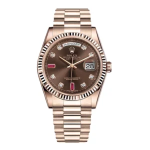 Rolex-Day-Date-128235-AR-Rose-Gold-Wrapped-Chocolate-Dial-Replica.webp Rolex Day-Date 128235 Super Clone 1:1 Replica Watch | V-UNION