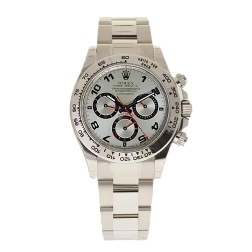 Rolex-Daytona-116509-White-Gold-Silver-Dial-Replica.webp Rolex Cosmograph Daytona 116509 Super Clone 1:1 Replica Watch | V-UNION