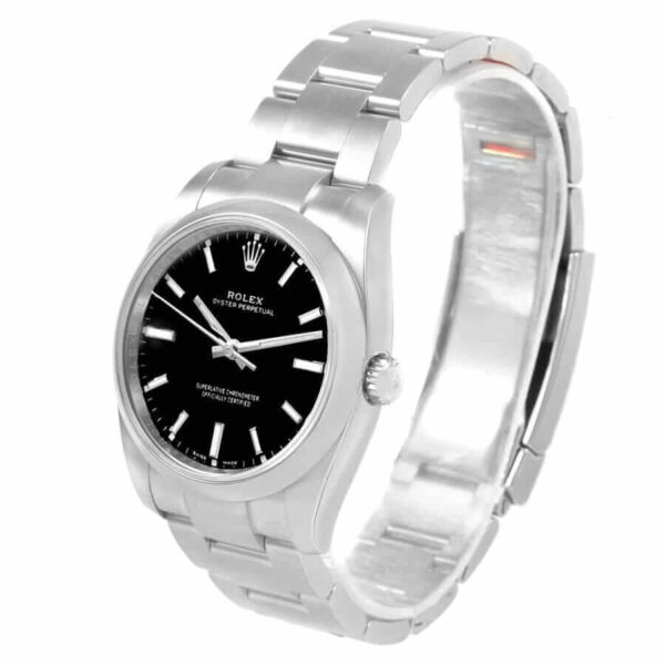 Rolex-Oyster-Perpetual-Black-Replica-Left.jpg Rolex Air-King 114200 Oyster Perpetual Super Clone 1:1 Replica Watch | V-UNION