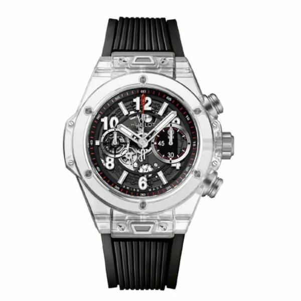 Sapphire-Case-Watch-Replica.webp Hublot Big Bang Unico Sapphire Case 411.JX.1170.RX Precision Super Clone 1:1 Replica Watch | V-UNION