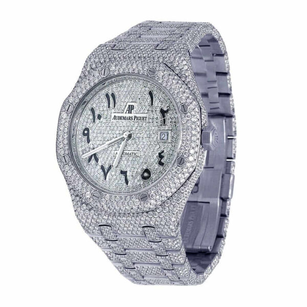 ap-iced-out-replica-1.jpg Audemars Piguet Royal Oak Iced Out 15400ST.OO.1220ST.02 Authentic Super Clone 1:1 Replica Watch | V-UNION