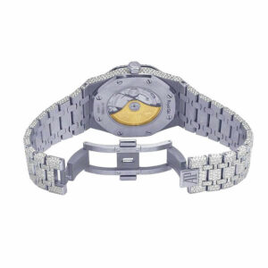 ap-iced-out-replica-back-1.jpg Audemars Piguet Royal Oak Iced Out 15400ST.OO.1220ST.02 Authentic Super Clone 1:1 Replica Watch | V-UNION
