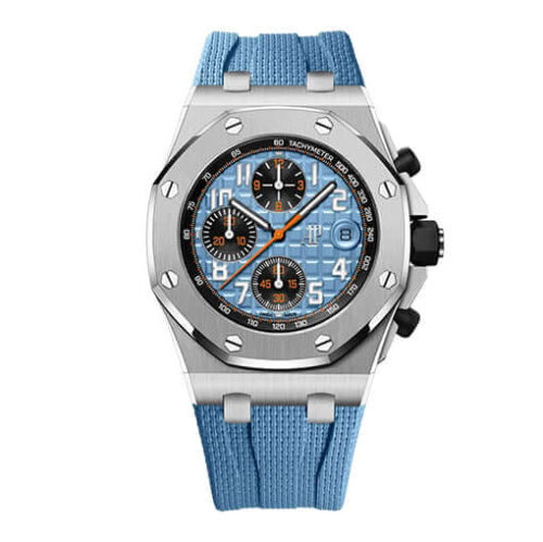 apoffshore-blue-dial-.jpg Audemars Piguet Royal Oak Selfwinding 26238ST Blue Dial Signature Super Clone 1:1 Replica Watch | V-UNION