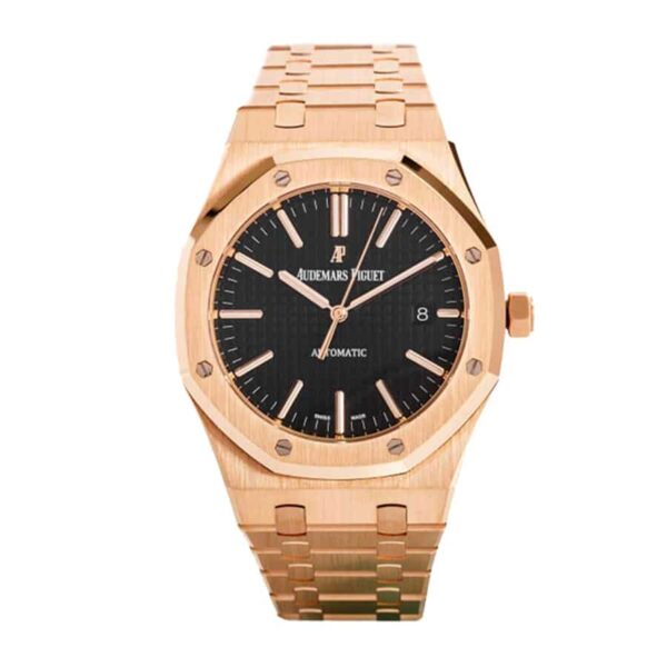 audemars-piguet-royal-oak-15400or-oo-1220or-01-black-dial-replica.jpg Audemars Piguet Royal Oak 15400OR.OO.1220OR.01 Super Clone 1:1 Replica Watch | V-UNION