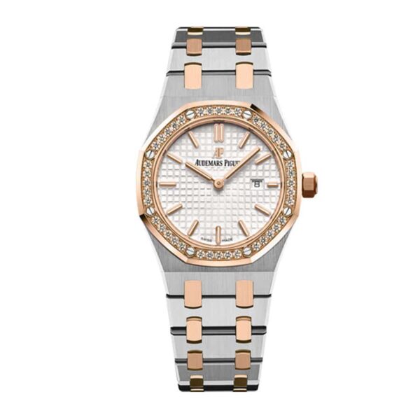 Audemars Piguet Royal Oak Ladies 67651SR.ZZ.1261SR.01 Diamond Bezel Super Clone 1:1 Replica Watch | V-UNION