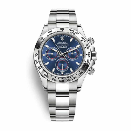 daytona-white-gold-blue-dial-replica.jpg Rolex 116509 Daytona Cosmograph Super Clone 1:1 Replica Watch | V-UNION