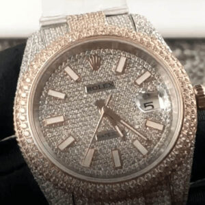 fully-iced-out-rolex-replica-2.jpg Rolex Datejust 126303 Super Clone 1:1 Replica Watch | V-UNION