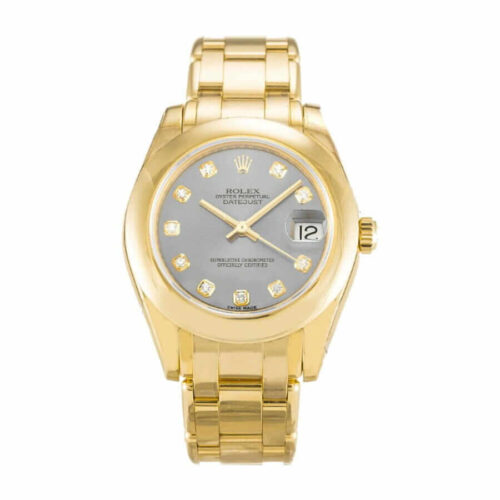 gold-rolex-diamond-bezel-replica.jpg Rolex 81208 Gold Pearl Master Super Clone 1:1 Replica Watch | V-UNION