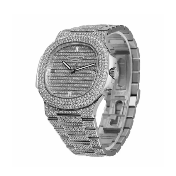 patek-5719-diamond-replica-9.webp Patek Philippe Nautilus 5719/10G-010 Diamond Swiss Super Clone 1:1 Replica Watch | V-UNION