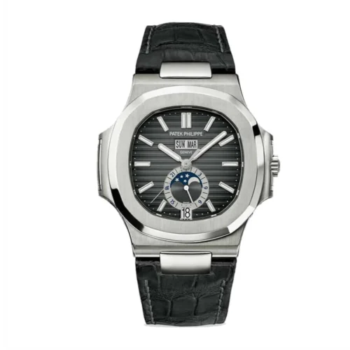 Patek Philippe Annual Calendar Chronograph 5960P-016 Platinum Grey Dial Super Clone 1:1 Replica Watch | V-UNION