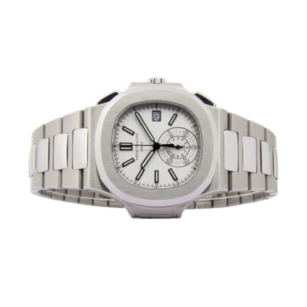 Patek Philippe Nautilus Chronograph 5980/1A-019 White Dial Super Clone 1:1 Replica Watch | V-UNION