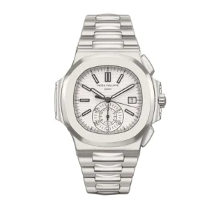 Patek Philippe Nautilus Chronograph 5980/1A-019 White Dial Super Clone 1:1 Replica Watch | V-UNION