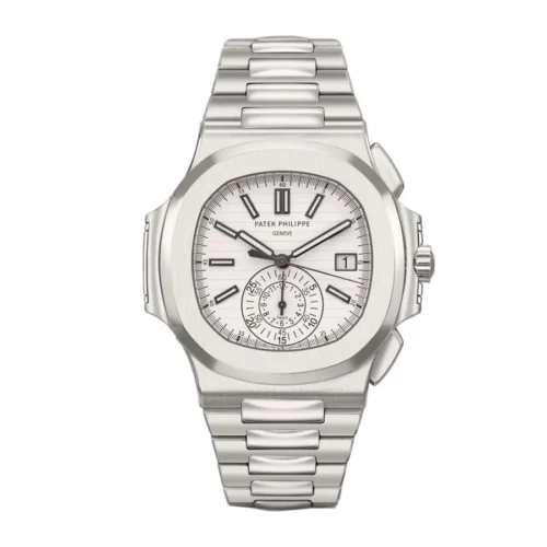 Patek Philippe Nautilus Chronograph 5980/1A-019 White Dial Super Clone 1:1 Replica Watch | V-UNION