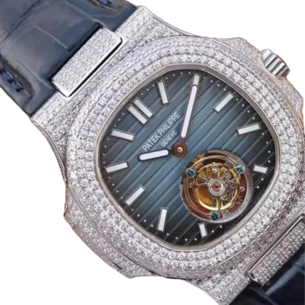 patek-philippe-nautilus-tourbillion-blue-dial-5711-jumbo-replica-2.webp Patek Philippe Nautilus 5711 Tourbillon Jumbo Blue Dial Super Clone 1:1 Replica Watch | V-UNION