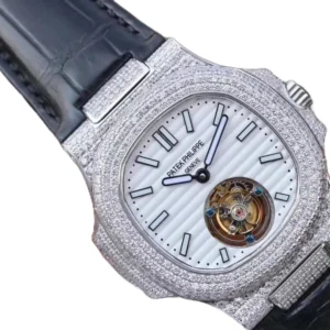 patek-philippe-nautilus-tourbillion-white-dial-5711-jumbo-replica-2.webp Patek Philippe Nautilus 5711 Tourbillon Jumbo White Dial Near Original Super Clone 1:1 Replica Watch | V-UNION
