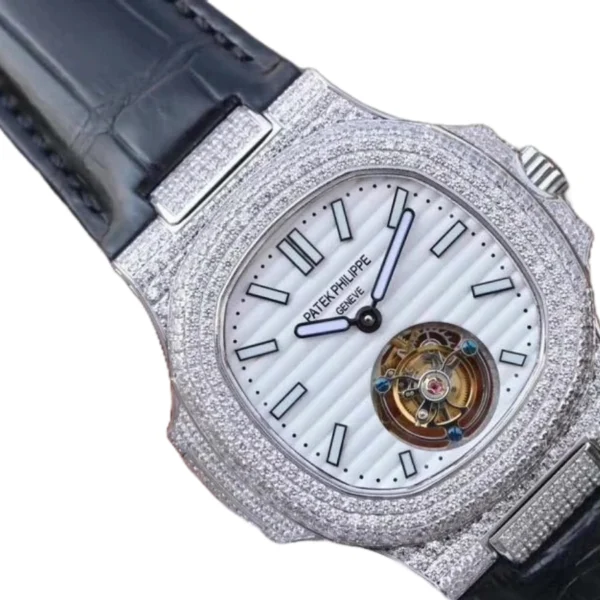 patek-philippe-nautilus-tourbillion-white-dial-5711-jumbo-replica-2.webp Patek Philippe Nautilus 5711 Tourbillon Jumbo White Dial Near Original Super Clone 1:1 Replica Watch | V-UNION