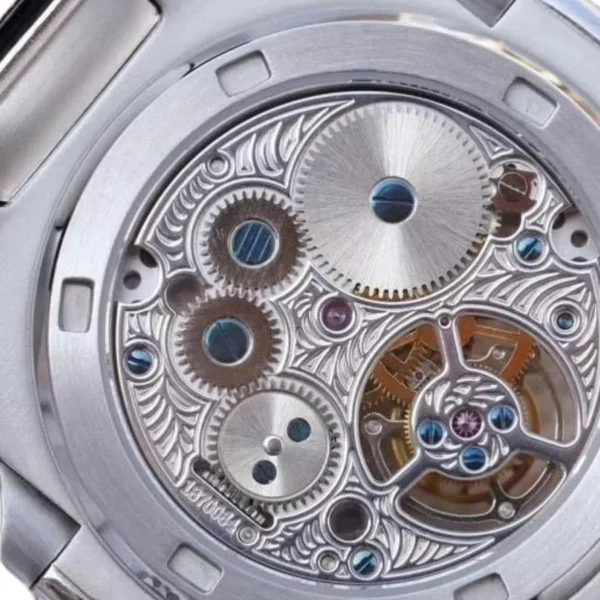 patek-philippe-nautilus-tourbillion-white-dial-5711-jumbo-replica-5.webp Patek Philippe Nautilus 5711 Tourbillon Jumbo Blue Dial Super Clone 1:1 Replica Watch | V-UNION
