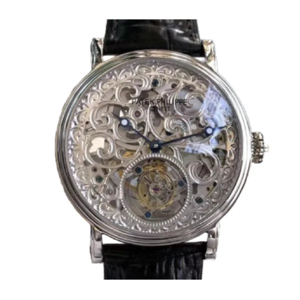 patek-philippe-tourbillion-silver-dial-p83000-replica-1.webp Patek Philippe Grand Complications P83000 Tourbillon Silver Dial Super Clone 1:1 Replica Watch | V-UNION