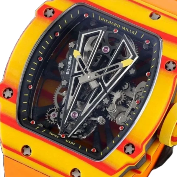richard-mille-rm27-03-tourbillion-yellow-ruber-strap-replica-4.webp Richard Mille RM 27-03 Tourbillon Rafael Nadal Yellow Super Clone 1:1 Replica Watch | V-UNION