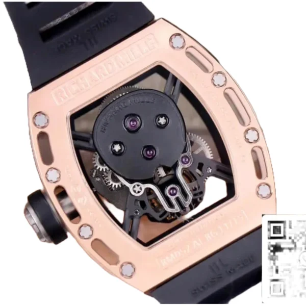 richard-mille-rm52-01-tourbillion-rose-gold-replica-4.webp Richard Mille RM 52-01 Tourbillon Skull Dial Rose Gold Super Clone 1:1 Replica Watch | V-UNION