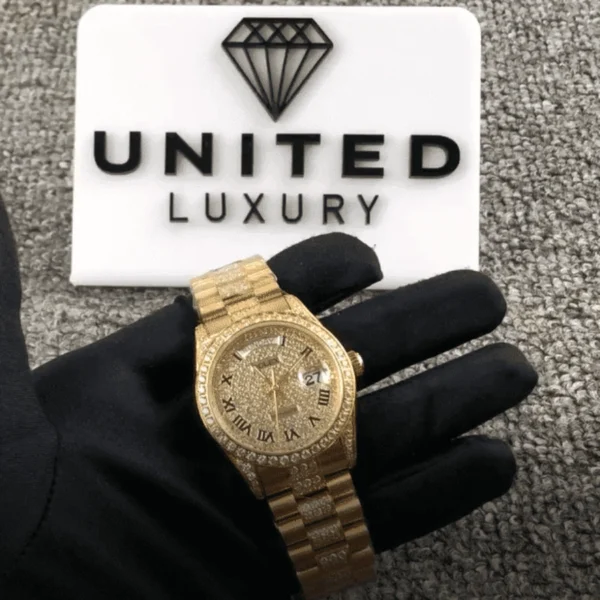 Rolex Day-Date Iced Out Super Clone 1:1 Replica Watch | V-UNION
