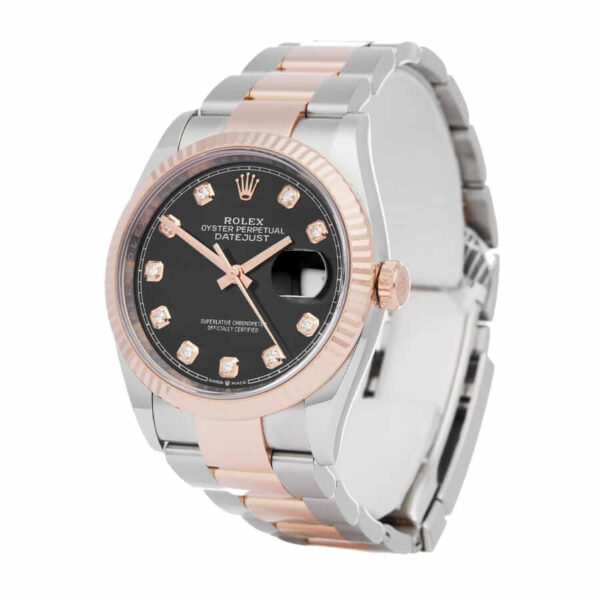 rolex-datejust-126231-36mm-rose-gold-everose-gold-diamond-dial-replica-1.jpg Rolex Datejust 126231 Black Diamond Dial Super Clone 1:1 Replica Watch | V-UNION