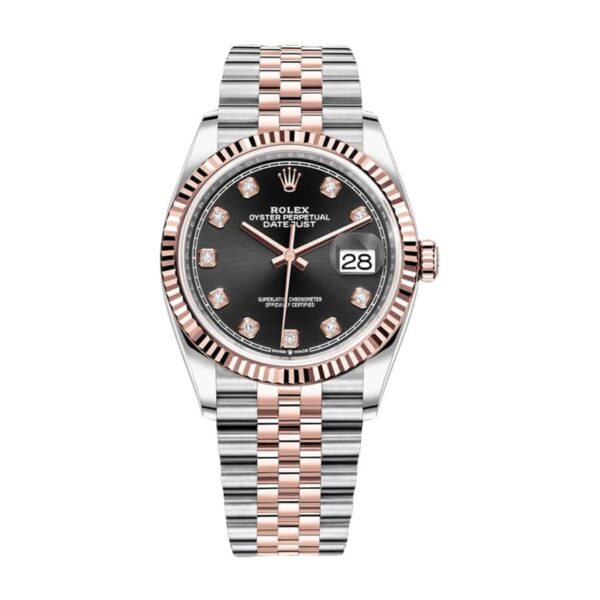 rolex-datejust-126231-everose-gold-automatic-black-diamond-dial-jubilee-replica-1.jpg Rolex Datejust 126231 Everose Two Super Clone 1:1 Replica Watch | V-UNION