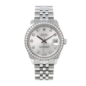 rolex-datejust-178384-white-gold-automatic-black-diamond-dial-replica.jpg Rolex Datejust 178384 Super Clone 1:1 Replica Watch | V-UNION