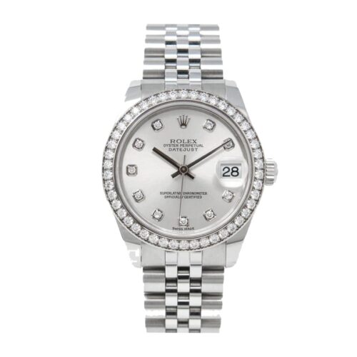 rolex-datejust-178384-white-gold-automatic-black-diamond-dial-replica.jpg Rolex Datejust 178384 Super Clone 1:1 Replica Watch | V-UNION