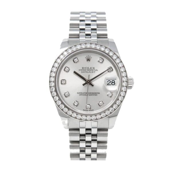 rolex-datejust-178384-white-gold-automatic-black-diamond-dial-replica.jpg Rolex Datejust 178384 Super Clone 1:1 Replica Watch | V-UNION