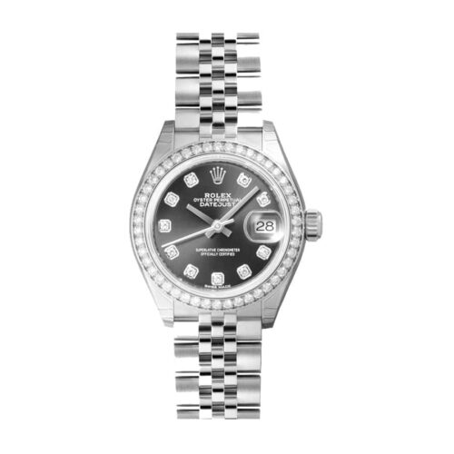 rolex-datejust-28mm-279384rbr-white-gold-automatic-dark-grey-diamond-dial.jpg Rolex Datejust 2 79381RBR Jubilee Diamond Super Clone 1:1 Replica Watch | V-UNION