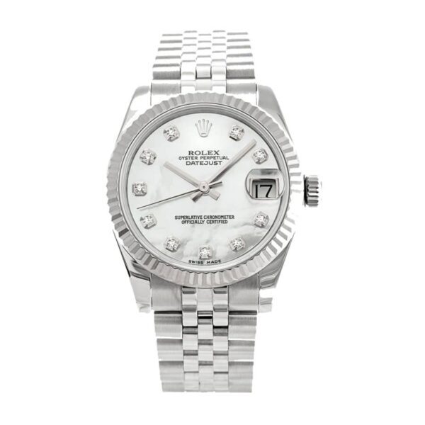 rolex-datejust-31mm-178274-steel-white-gold-automatic-mother-pearl-diamond-dial.jpg Rolex Datejust 178274 MOP Diamond Dial Swiss Super Clone 1:1 Replica Watch | V-UNION