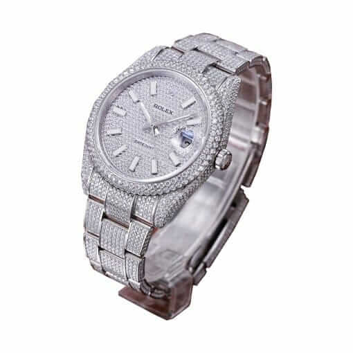 rolex-datejust-41mm-stainless-steel-diamond-iced-out-set-with-diamond-pave-dial-116334.jpg Rolex Datejust 116334 Super Clone 1:1 Replica Watch | V-UNION