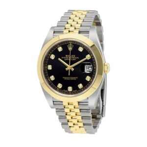 rolex-datejust-black-diamond-dial-steel-yellow-gold-replica.jpg Rolex Datejust 126303BKDJ Near Original Super Clone 1:1 Replica Watch | V-UNION