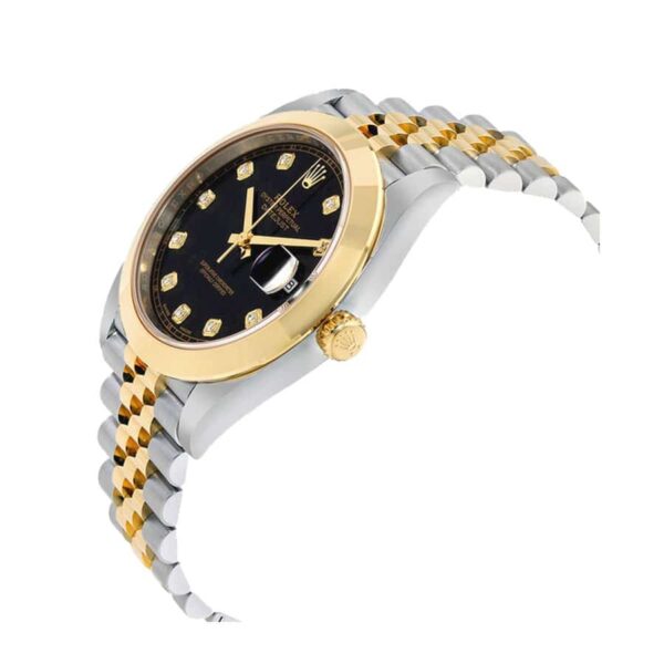 rolex-datejust-black-diamond-dial-steel-yellow-gold-replica-rear.jpg Rolex Datejust 126303BKDJ Near Original Super Clone 1:1 Replica Watch | V-UNION