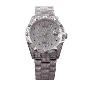 rolex-datejust-white-gold-diamond-dial-iced-out-116624-replica.jpg Rolex Datejust 116624 Super Clone 1:1 Replica Watch | V-UNION